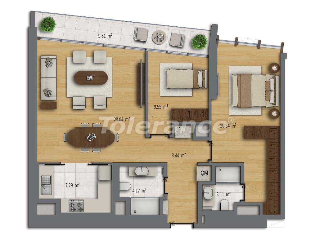 Apartment vom entwickler in Şişli, Istanbul pool ratenzahlung - immobilien in der Türkei kaufen - 27189