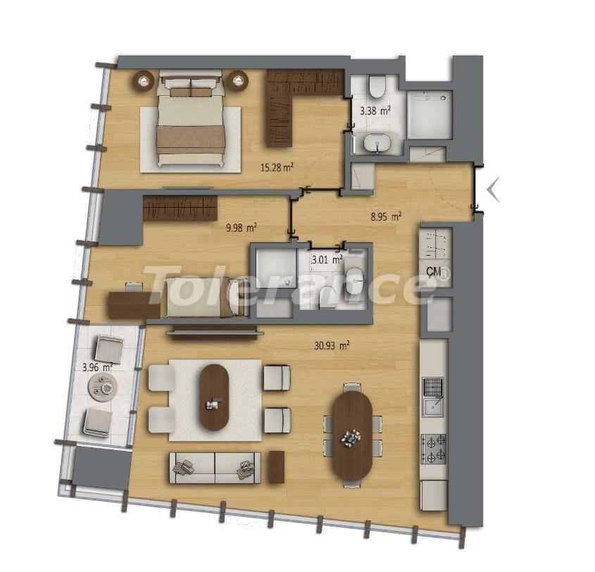 Apartment vom entwickler in Şişli, Istanbul pool ratenzahlung - immobilien in der Türkei kaufen - 27190
