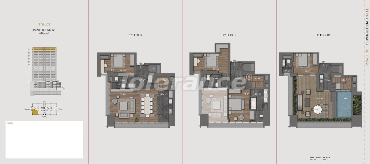 Apartment in Sisli, İstanbul with pool with installment - buy realty in Turkey - 36145