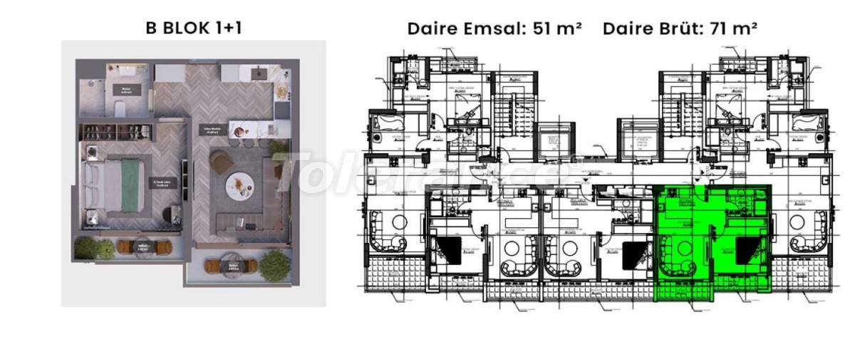 Apartment vom entwickler in Tece, Mersin pool ratenzahlung - immobilien in der Türkei kaufen - 96421