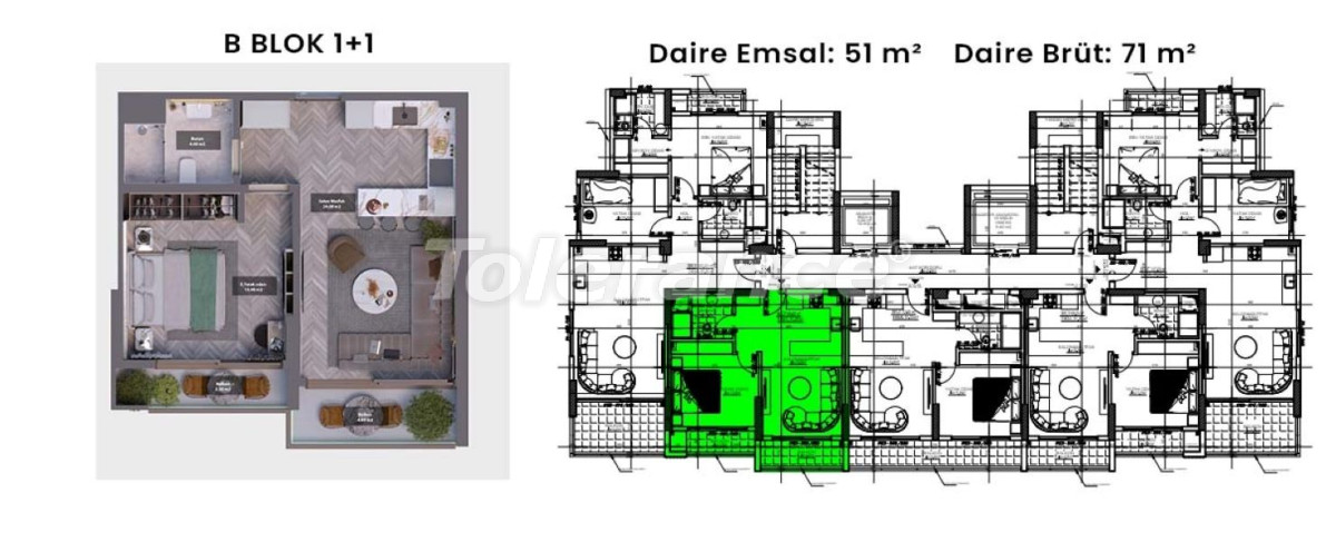 Apartment vom entwickler in Tece, Mersin pool ratenzahlung - immobilien in der Türkei kaufen - 96423