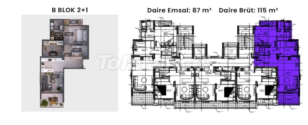 Apartment vom entwickler in Tece, Mersin pool ratenzahlung - immobilien in der Türkei kaufen - 96425
