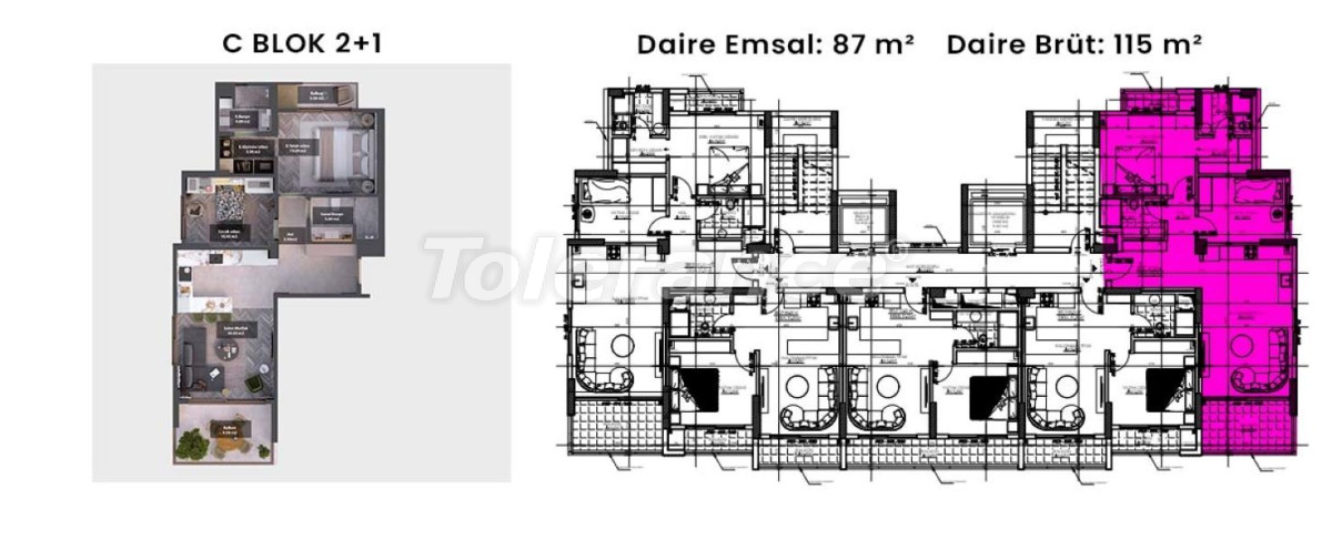 Apartment vom entwickler in Tece, Mersin pool ratenzahlung - immobilien in der Türkei kaufen - 96440