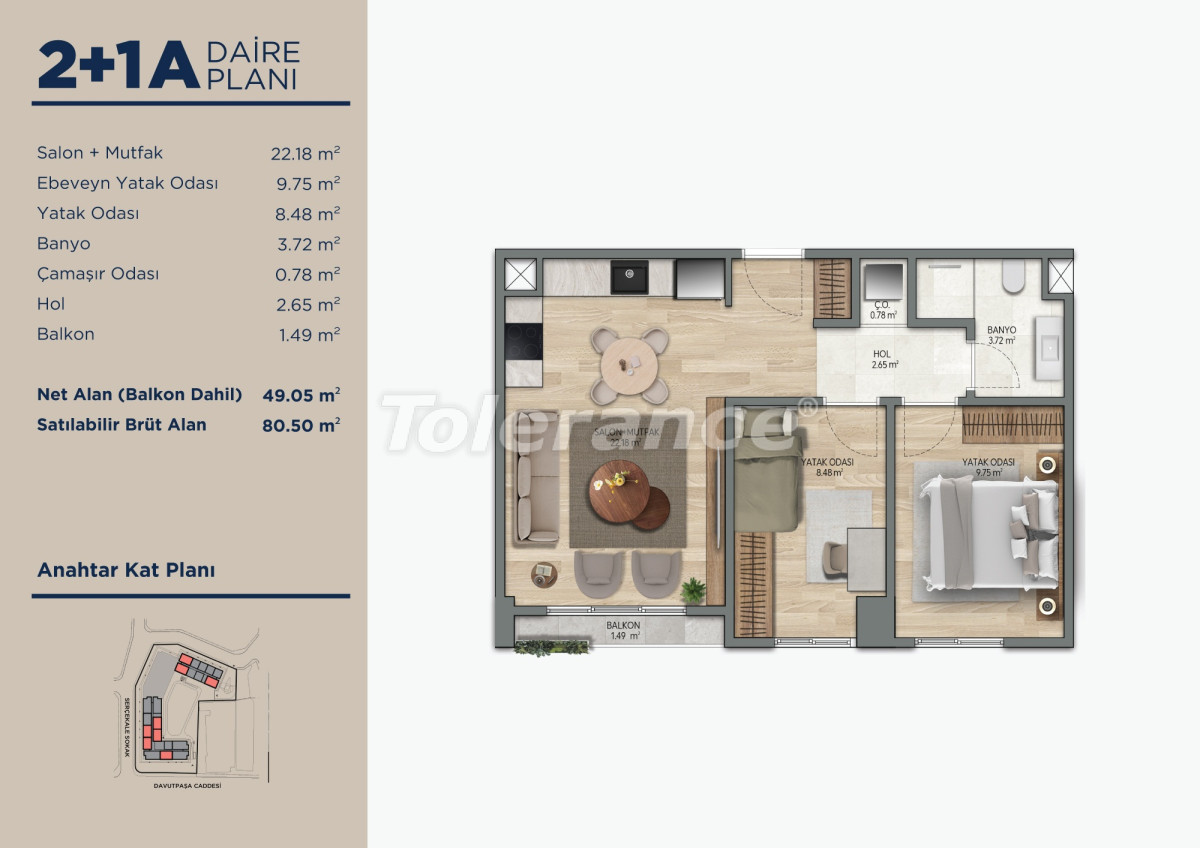 Apartment vom entwickler in Topkapı, Istanbul pool ratenzahlung - immobilien in der Türkei kaufen - 133415