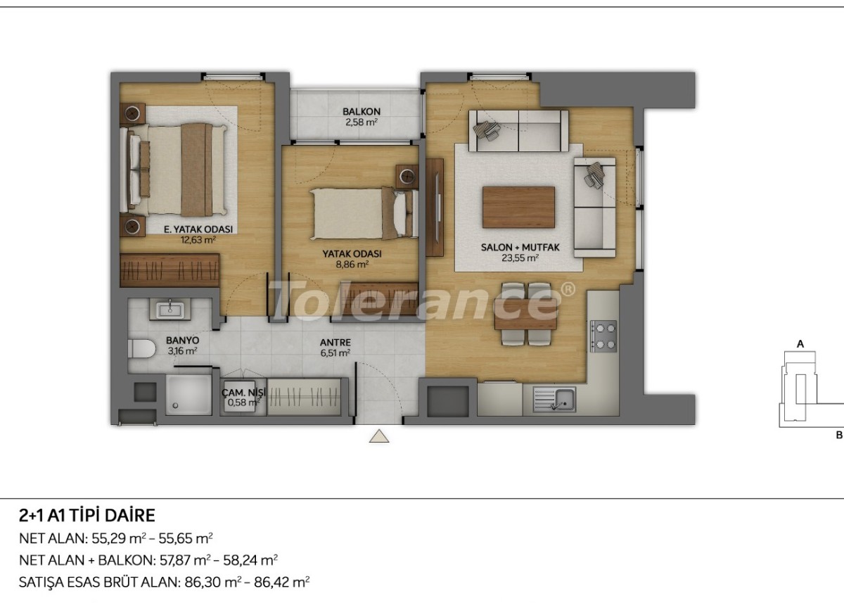 Apartment from the developer in Topkapı, İstanbul with pool - buy realty in Turkey - 35880