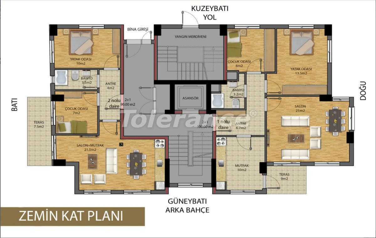 آپارتمان از سازنده که در مرکز, آنتالیا اقساط - خرید ملک در ترکیه - 15686