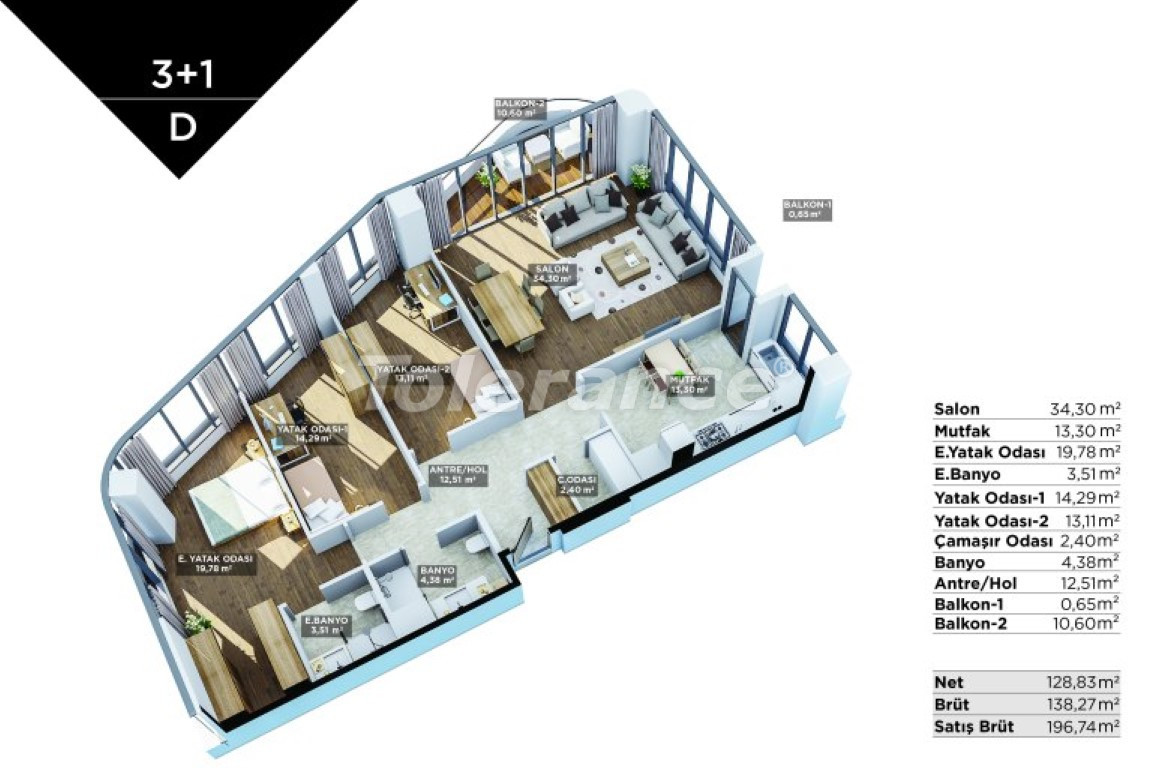 Apartment from the developer in Umraniye, İstanbul - 130661 Apartment from the developer in Umraniye, İstanbul - buy realty in Turkey - 130661