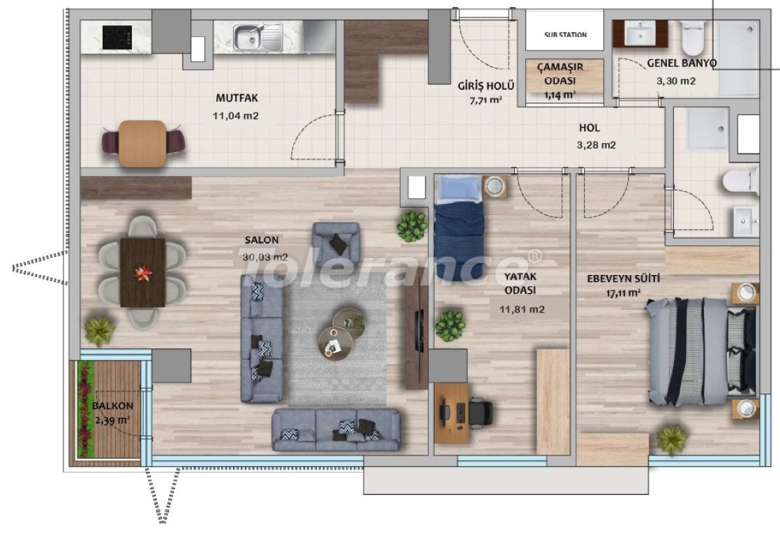 Apartment vom entwickler in Umraniye, Istanbul pool ratenzahlung - immobilien in der Türkei kaufen - 131178