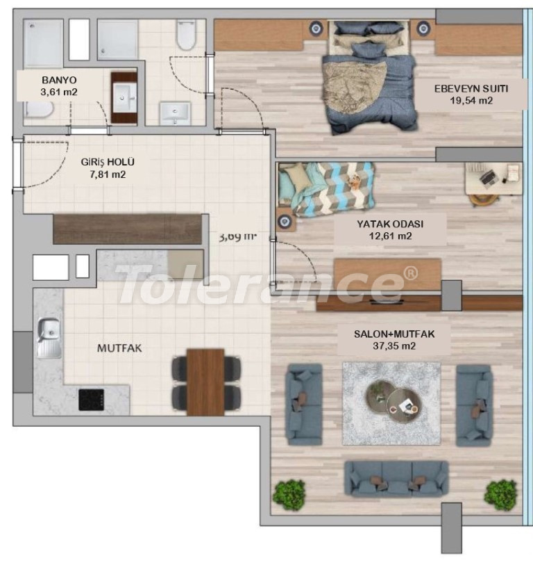 Apartment vom entwickler in Umraniye, Istanbul pool ratenzahlung - immobilien in der Türkei kaufen - 131179