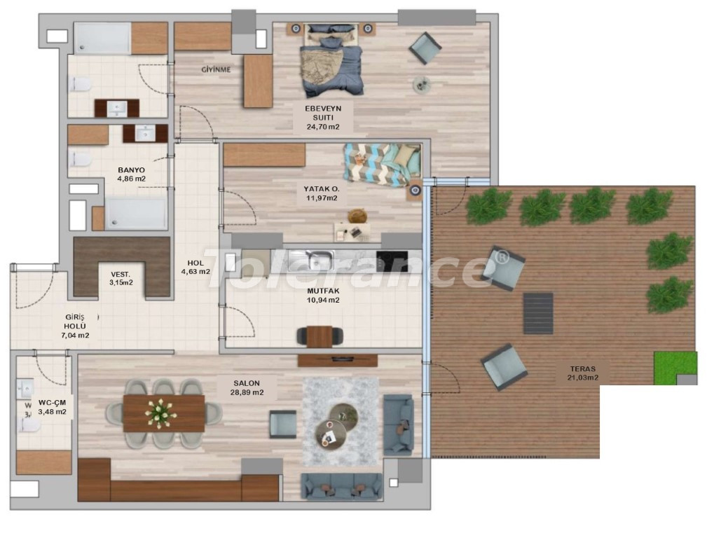 Apartment vom entwickler in Umraniye, Istanbul pool ratenzahlung - immobilien in der Türkei kaufen - 131180