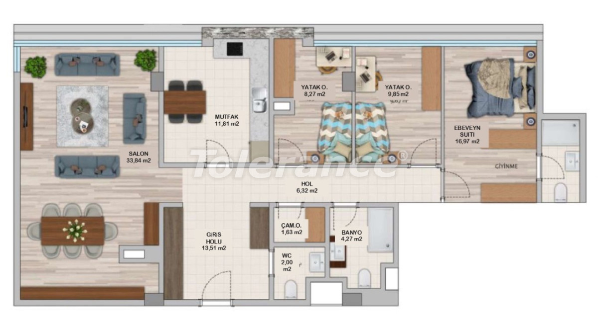 Apartment vom entwickler in Umraniye, Istanbul pool ratenzahlung - immobilien in der Türkei kaufen - 131185