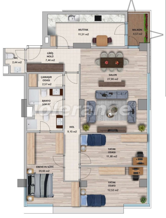 Apartment vom entwickler in Umraniye, Istanbul pool ratenzahlung - immobilien in der Türkei kaufen - 131187