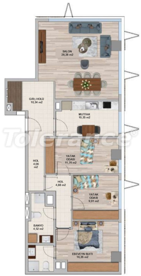 Apartment vom entwickler in Umraniye, Istanbul pool ratenzahlung - immobilien in der Türkei kaufen - 131188