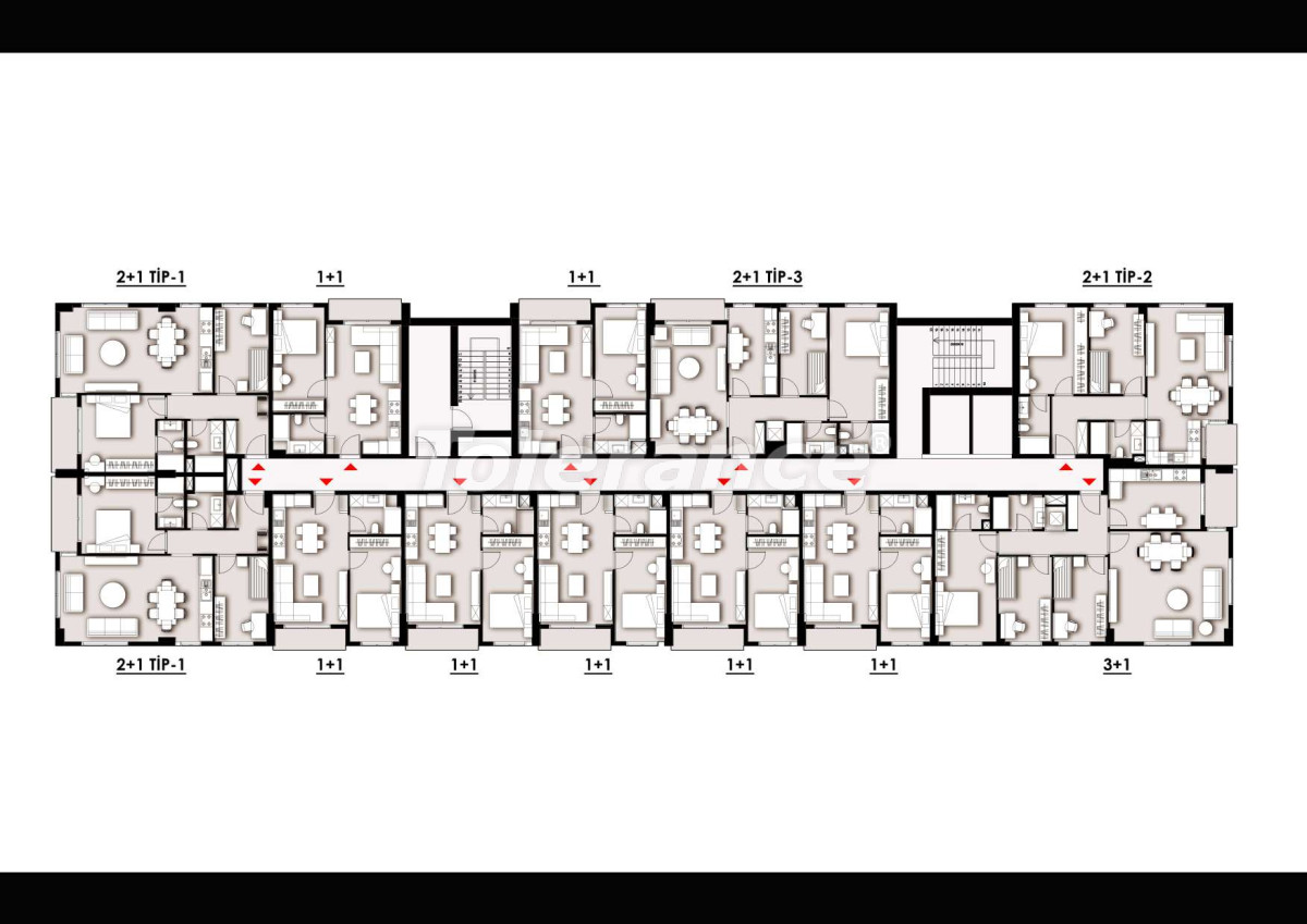 Appartement van de ontwikkelaar in Zeytinburnu, Istanboel zwembad afbetaling - onroerend goed kopen in Turkije - 130969