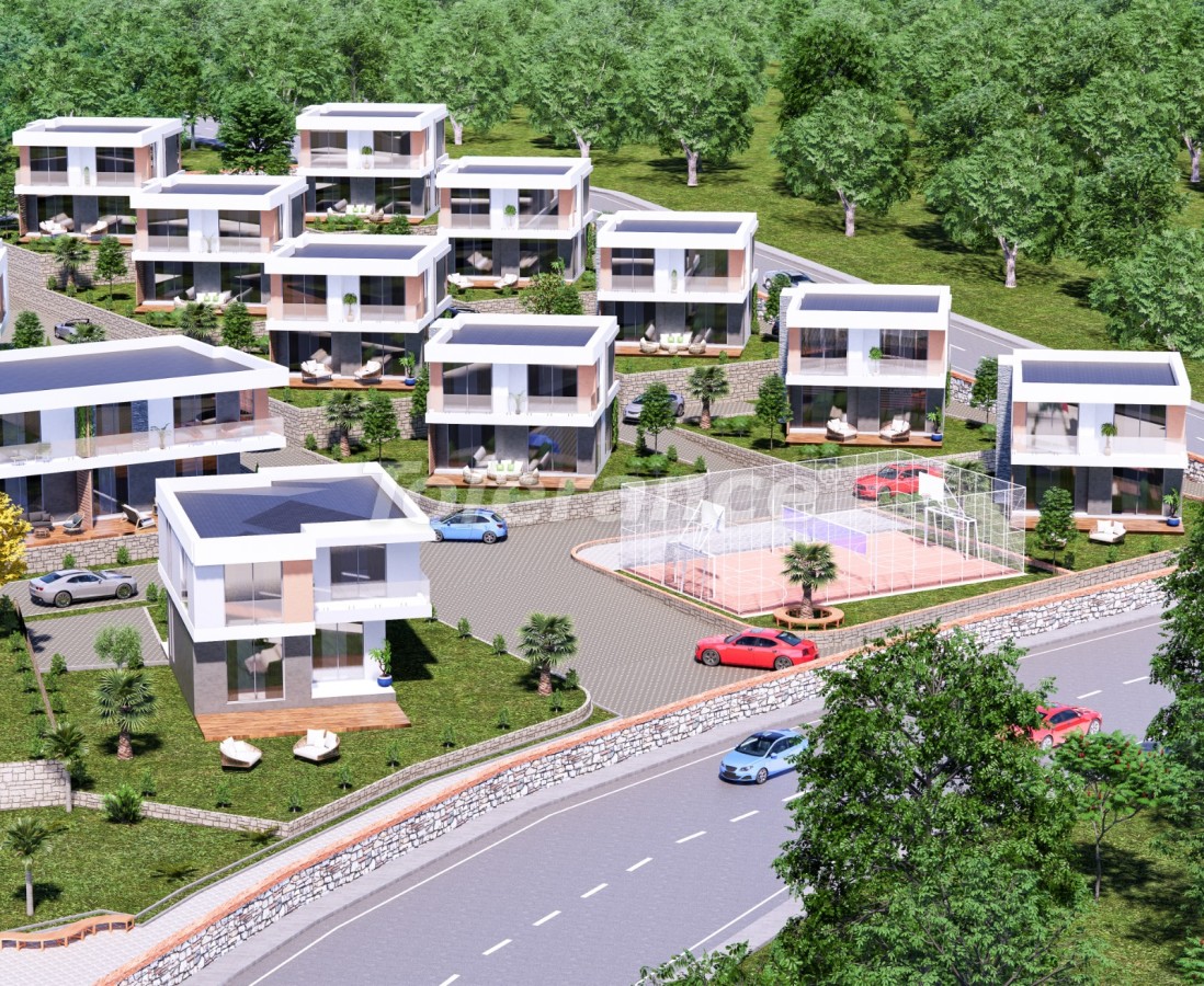 Villa du développeur еn Akbük, Didim vue sur la mer piscine - acheter un bien immobilier en Turquie - 43553