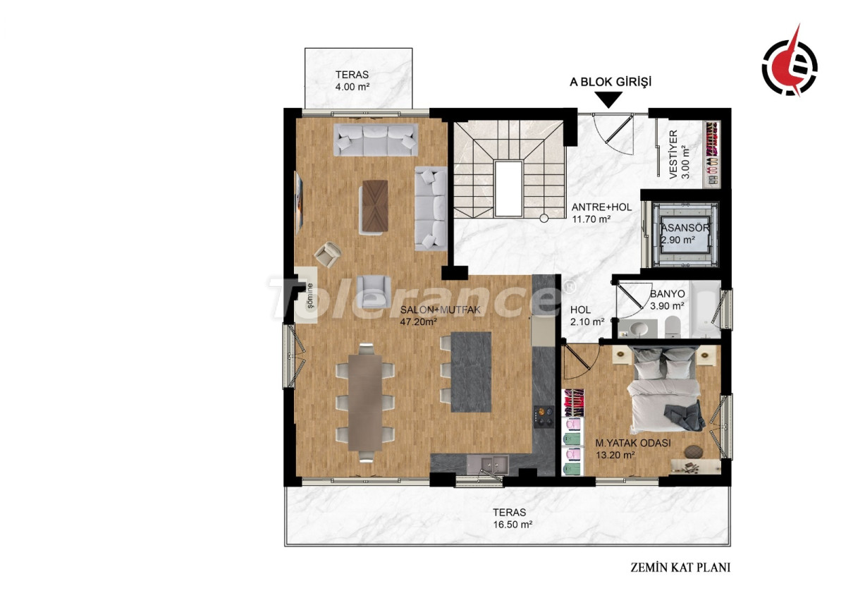 Villa vom bauträger in Aksu, Antalya mit pool ratenzahlung - immobilien in der Türkei kaufen - 143644