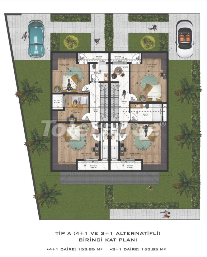 Villa from the developer in Aslanbudcak, Kemer with pool - buy realty in Turkey - 96304