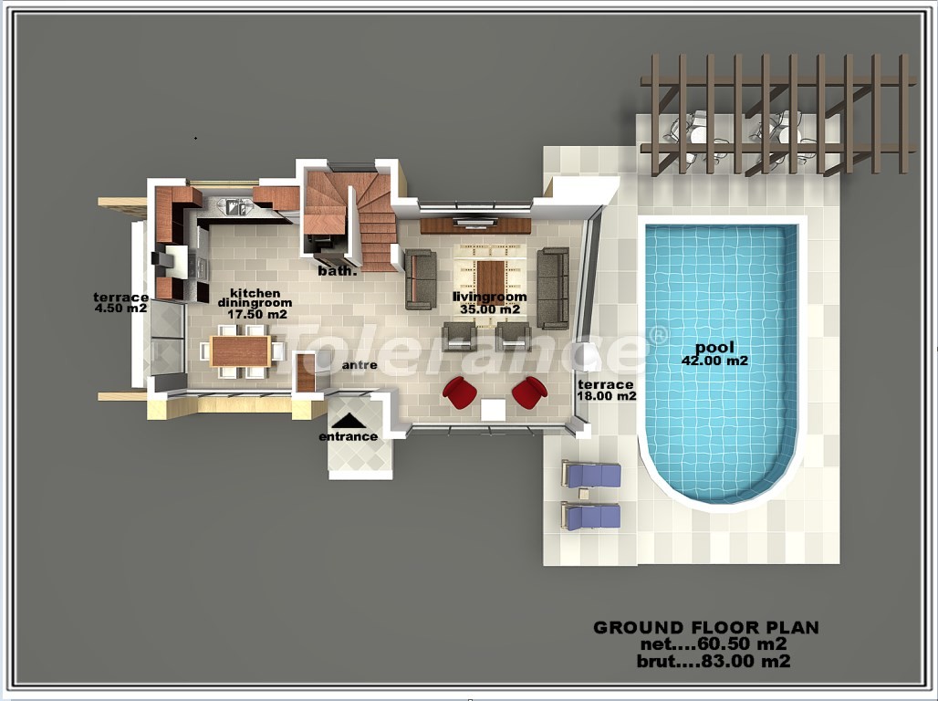 Villa du développeur еn Belek Centre, Belek piscine - acheter un bien immobilier en Turquie - 16593
