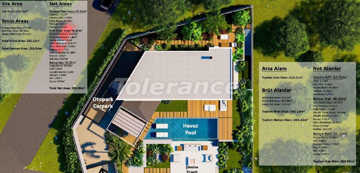 Villa vom entwickler in Bodrum meeresblick pool ratenzahlung - immobilien in der Türkei kaufen - 68723