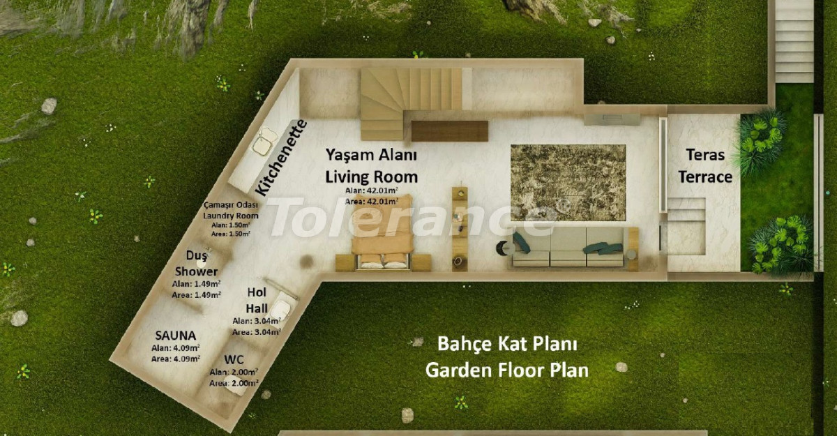 Villa vom entwickler in Bodrum meeresblick pool ratenzahlung - immobilien in der Türkei kaufen - 68725