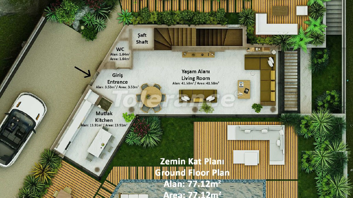 Villa du développeur еn Bodrum vue sur la mer piscine versement - acheter un bien immobilier en Turquie - 68728