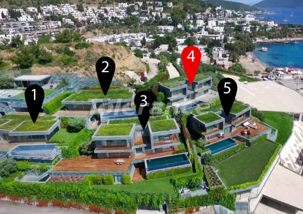 Villa du développeur еn Bodrum vue sur la mer piscine - acheter un bien immobilier en Turquie - 70519