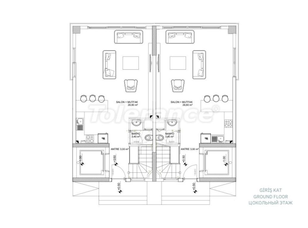 Villa from the developer in center, Belek with pool with installment - buy realty in Turkey - 129549