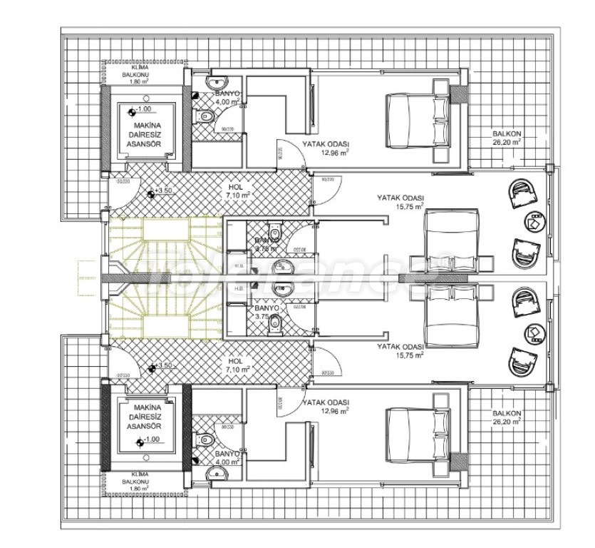 Villa from the developer in center, Belek with pool with installment - buy realty in Turkey - 129552