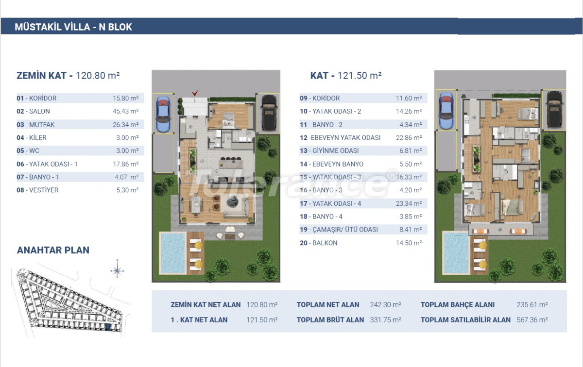 Villa from the developer in Döşemealtı, Antalya with pool with installment - buy realty in Turkey - 124048