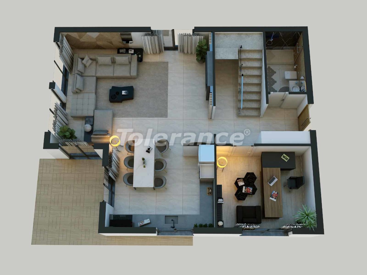 Villa vom entwickler in Döşemealtı, Antalya pool - immobilien in der Türkei kaufen - 49007