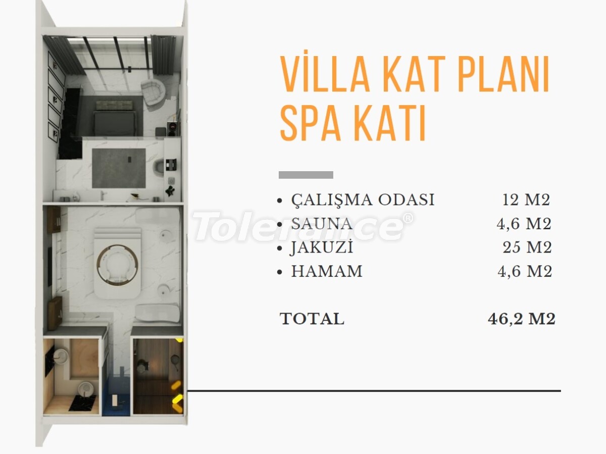 Villa vom entwickler in Döşemealtı, Antalya pool ratenzahlung - immobilien in der Türkei kaufen - 54310