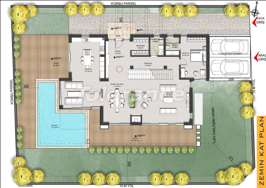 Villa vom entwickler in Döşemealtı, Antalya pool - immobilien in der Türkei kaufen - 56843