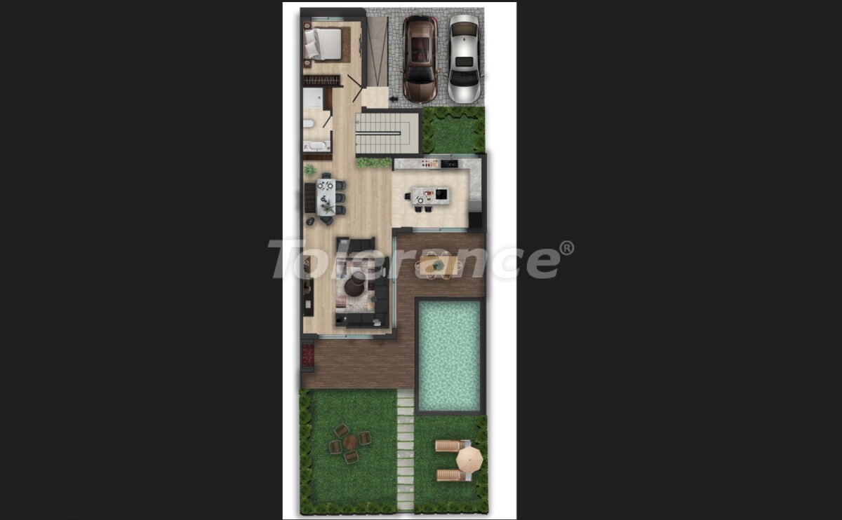 Villa vom entwickler in Döşemealtı, Antalya pool - immobilien in der Türkei kaufen - 58662