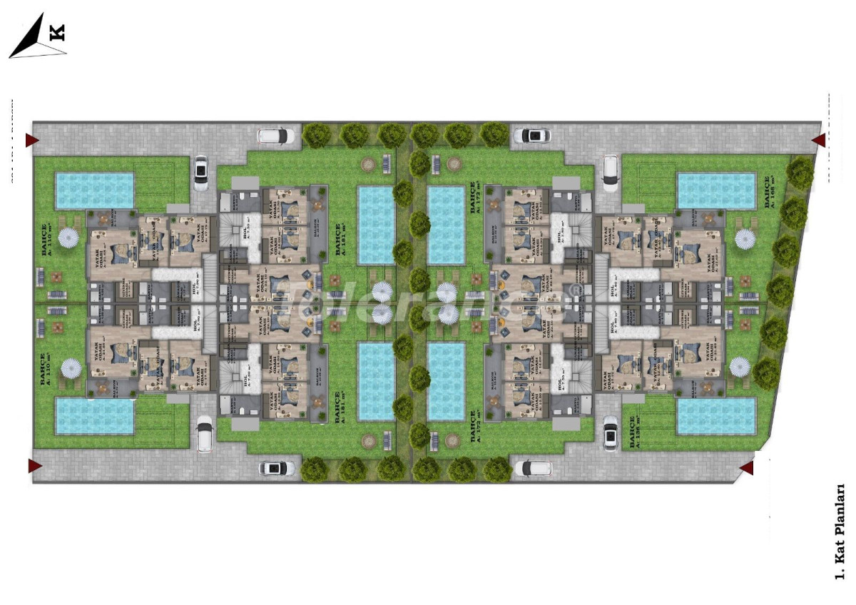 Villa du développeur еn Döşemealtı, Antalya piscine - acheter un bien immobilier en Turquie - 68108