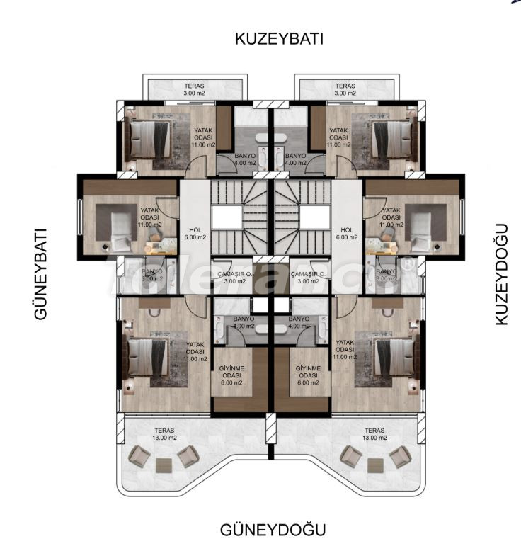 Villa du développeur еn Erdemli, Mersin piscine versement - acheter un bien immobilier en Turquie - 137521