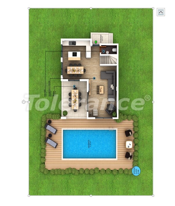Villa in Fethie pool - buy realty in Turkey - 28768