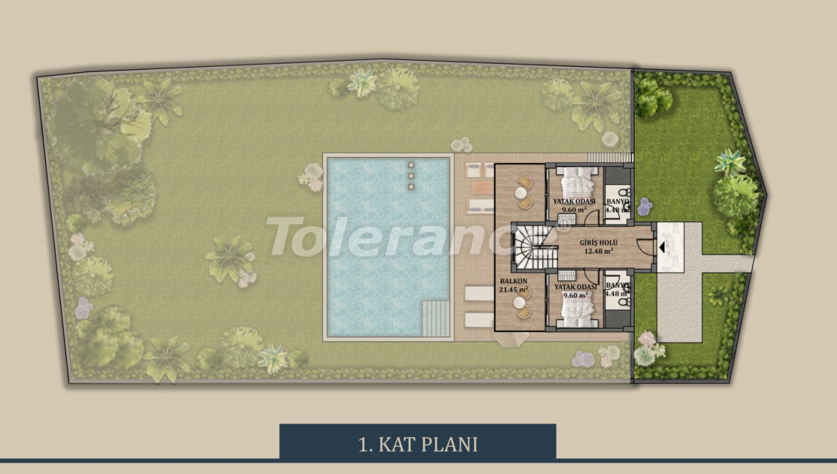 Villa in Göcek, Fethiye zeezicht zwembad - onroerend goed kopen in Turkije - 70180