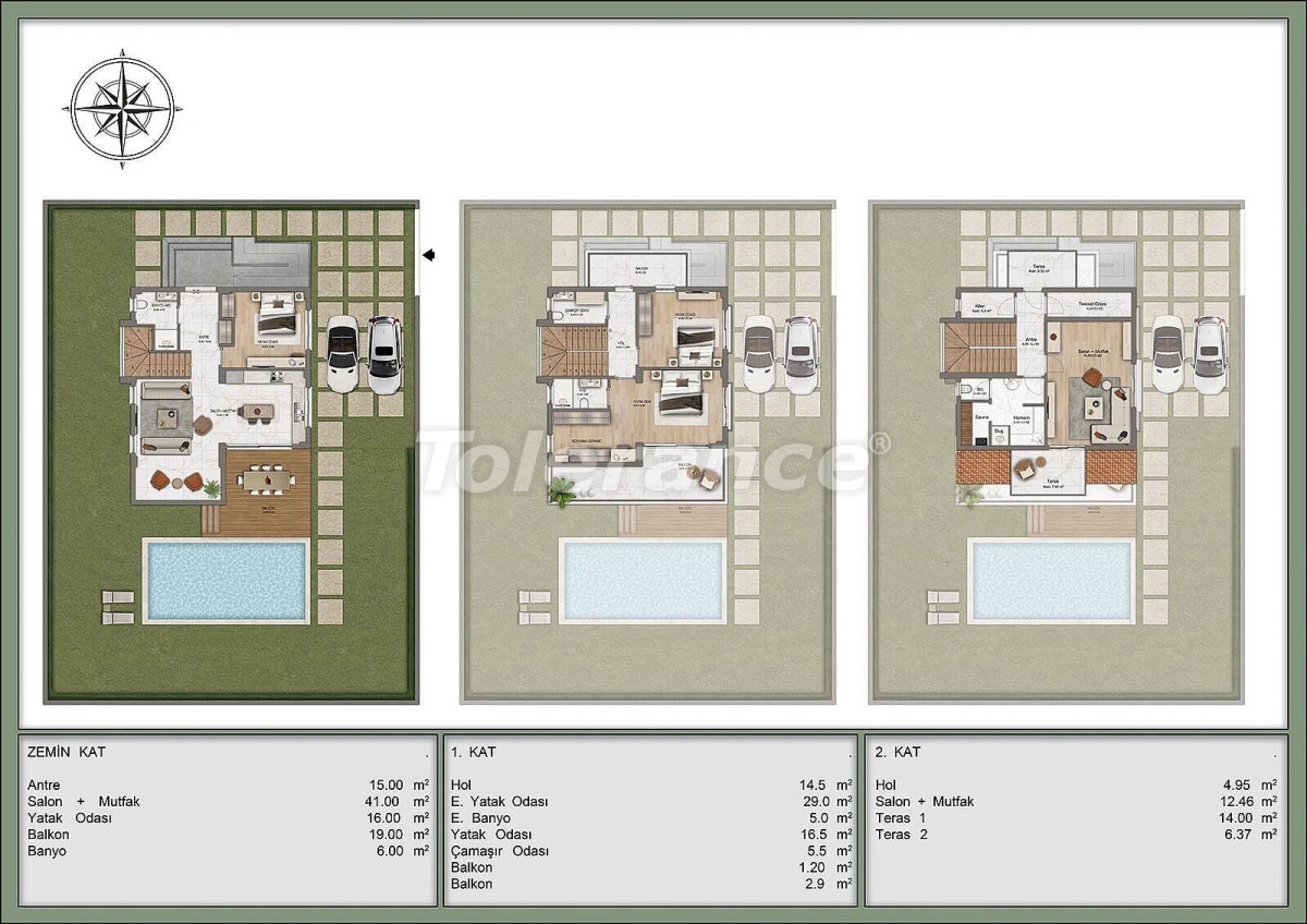Villa vom entwickler in Kadriye, Belek pool ratenzahlung - immobilien in der Türkei kaufen - 101411