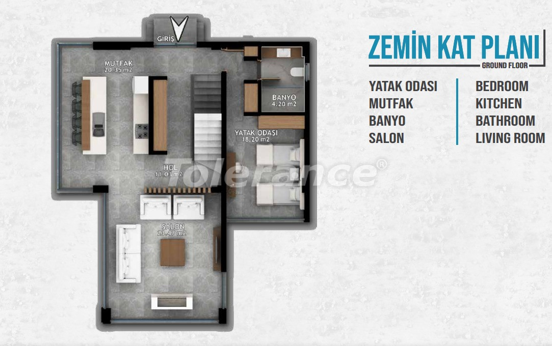 Villa vom entwickler in Kalkan meeresblick pool ratenzahlung - immobilien in der Türkei kaufen - 78532