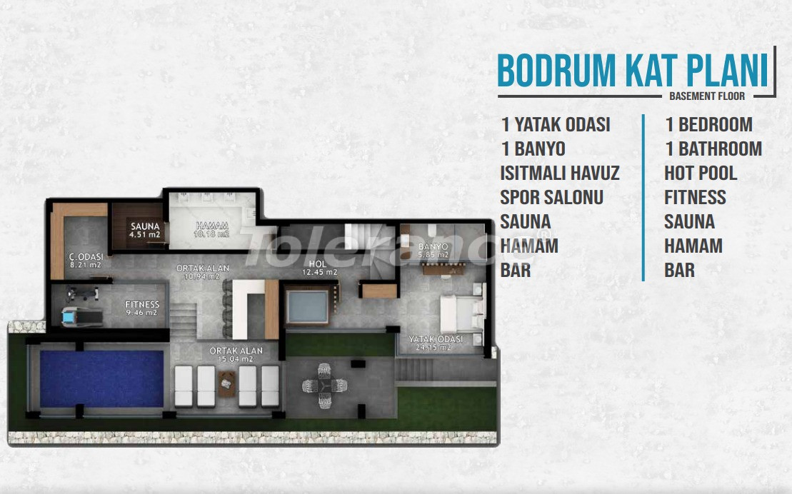 Villa vom entwickler in Kalkan meeresblick pool ratenzahlung - immobilien in der Türkei kaufen - 78628