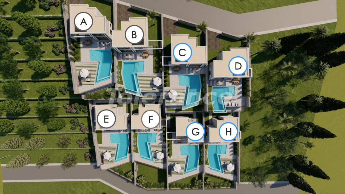 Villa vom entwickler in Kalkan meeresblick pool ratenzahlung - immobilien in der Türkei kaufen - 96577