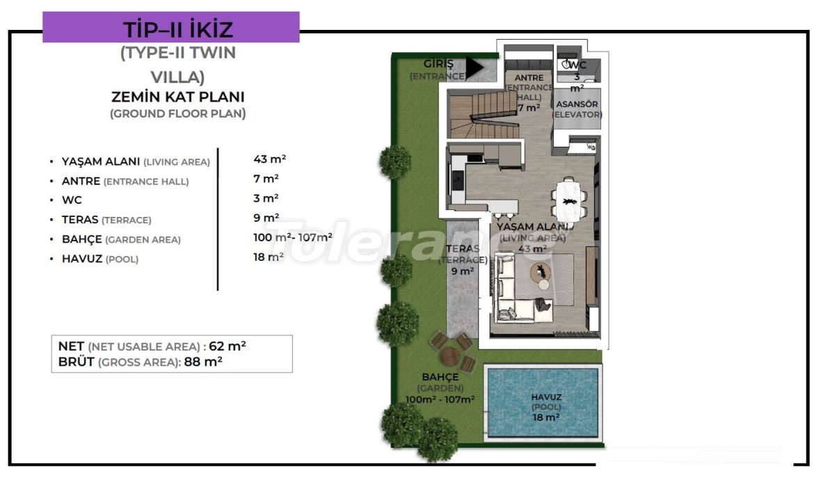 Villa from the developer in Konyaaltı, Antalya with pool - buy realty in Turkey - 128194