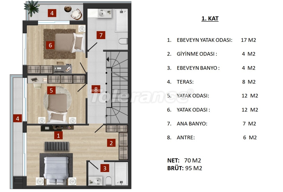 Villa vom entwickler in Konyaaltı, Antalya pool - immobilien in der Türkei kaufen - 59454