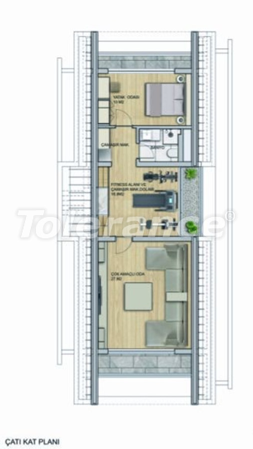 ویلا از سازنده که در لارا, آنتالیا استخر - خرید ملک در ترکیه - 134900