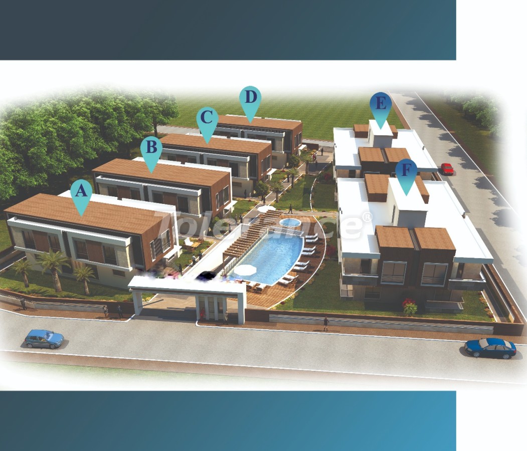 Villa van de ontwikkelaar in Lara, Antalya zwembad - onroerend goed kopen in Turkije - 22717