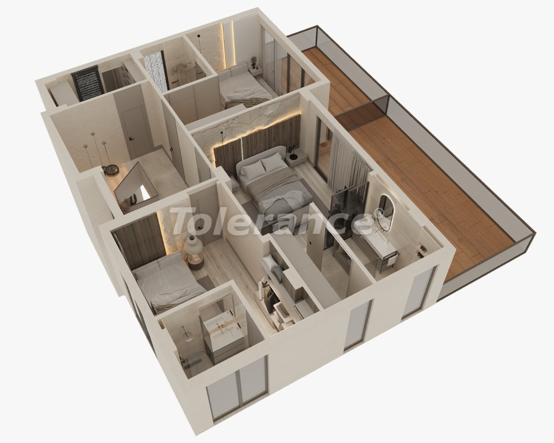 Villa vom entwickler in Tekirova, Kemer pool - immobilien in der Türkei kaufen - 136498