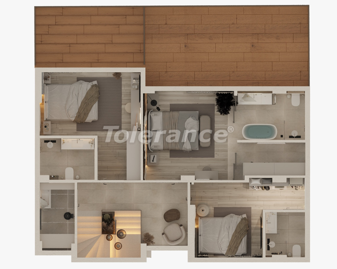 Villa vom entwickler in Tekirova, Kemer pool - immobilien in der Türkei kaufen - 136499