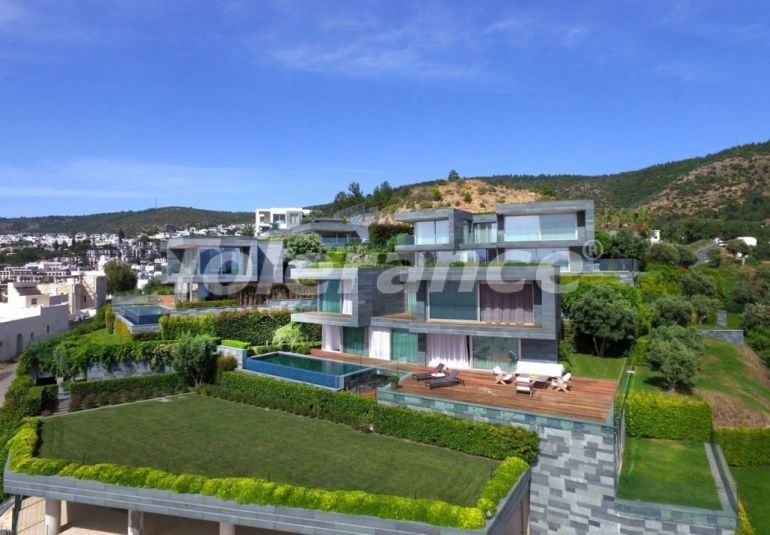 Villa vom entwickler in Bodrum meeresblick pool - immobilien in der Türkei kaufen - 70512