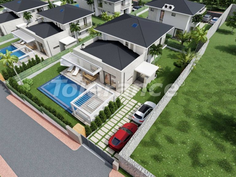 Villa van de ontwikkelaar in Çeşme, İzmir zwembad - 100343 Villa van de ontwikkelaar in Çeşme, İzmir zwembad - onroerend goed kopen in Turkije - 100343