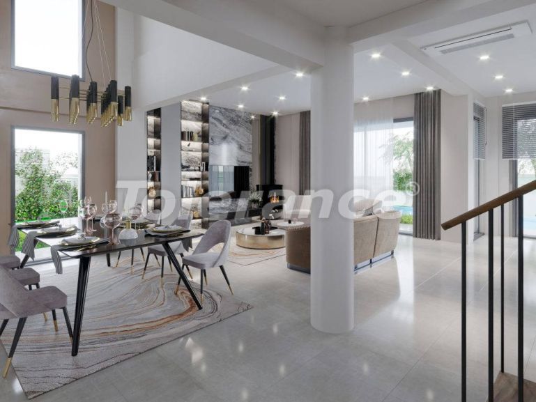Villa van de ontwikkelaar in Çeşme, İzmir zwembad - 100352 Villa van de ontwikkelaar in Çeşme, İzmir zwembad - onroerend goed kopen in Turkije - 100352